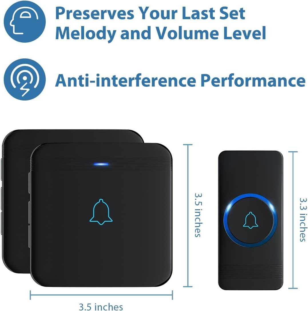 Communicates the physical size of the product (3.5 inches x 3.5 inches and 3.3 inches) to help shoppers understand how compact and space-efficient the device…