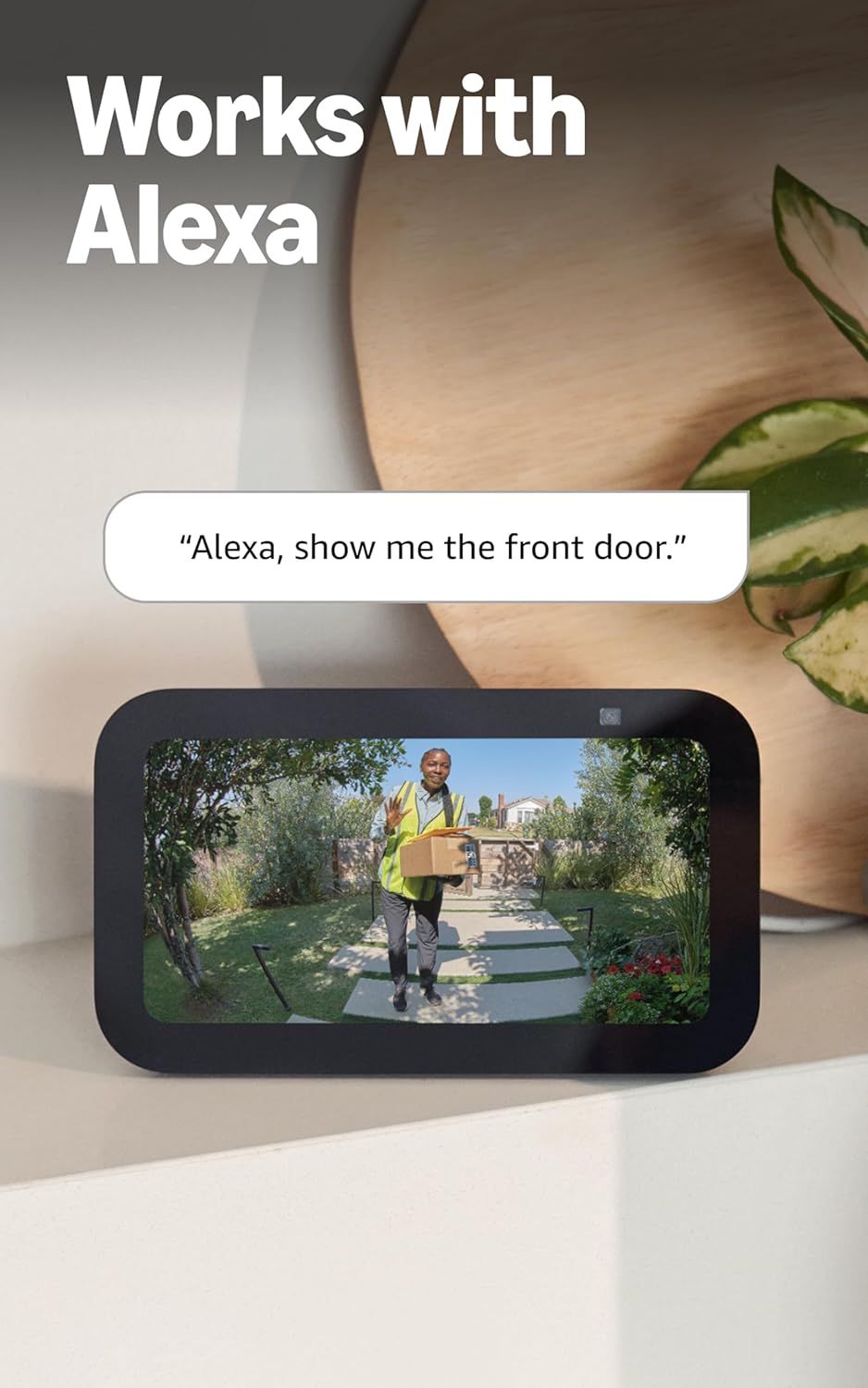 Demonstrates how to use the product with Alexa voice commands to view the front door camera feed, showing ease of use and smart home integration. Highlights…
