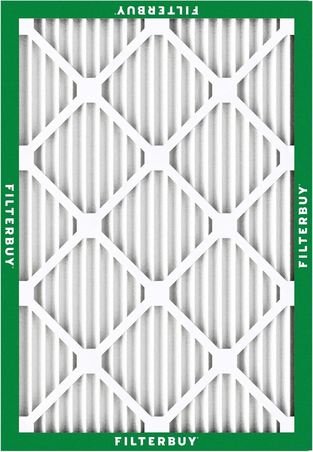 Displays the air filter product in a clean, catalog-style format to show the physical appearance and structure of the filter without distractions.
