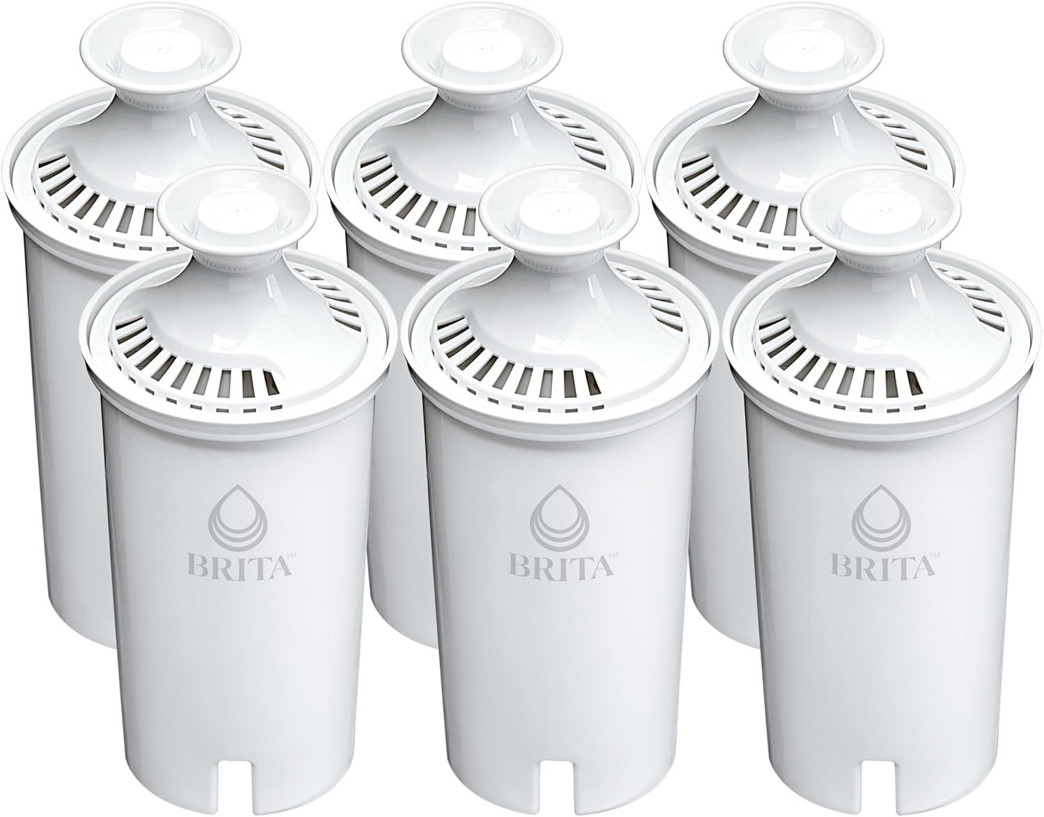Shows the customer they will receive three Brita water filters in this purchase, clearly displaying the quantity and what's included in the package.