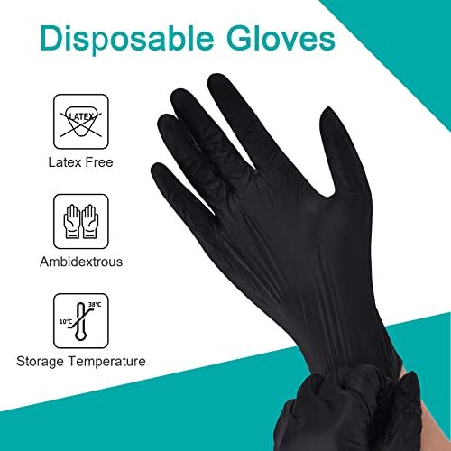 Communicates multiple key product features (latex-free, ambidextrous design, and storage temperature guidance) to help shoppers understand the gloves' safety, versatility, and storage requirements.