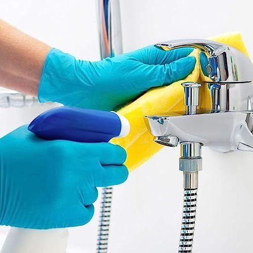 Demonstrates the product's effectiveness in a real-world cleaning scenario, showing it can be used for bathroom and faucet cleaning tasks.