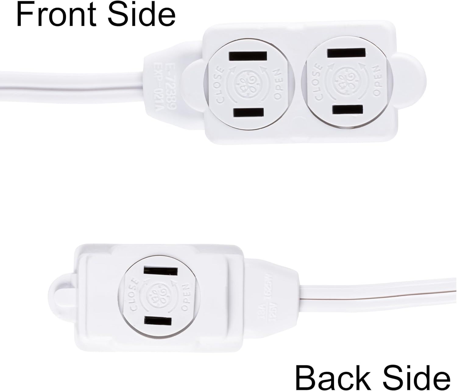 Shows the front and back side of the product on a clean white background to help shoppers understand the physical appearance and design of the product from multiple angles.