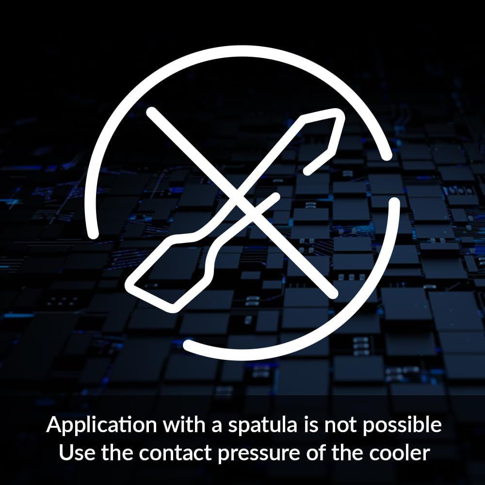 Instructs the user on the correct application method for the product, specifically that it should be applied using contact pressure from the cooler itself…
