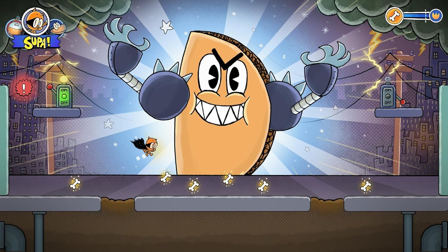 This is a video game screenshot, not an Amazon product image. It does not fit any of the available categorization tags as it shows gameplay from what appears to be a platformer game.