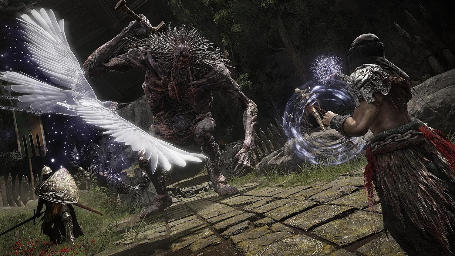 Showcases the game's visual quality and immersive combat experience to attract potential players by demonstrating the dramatic gameplay environment.
