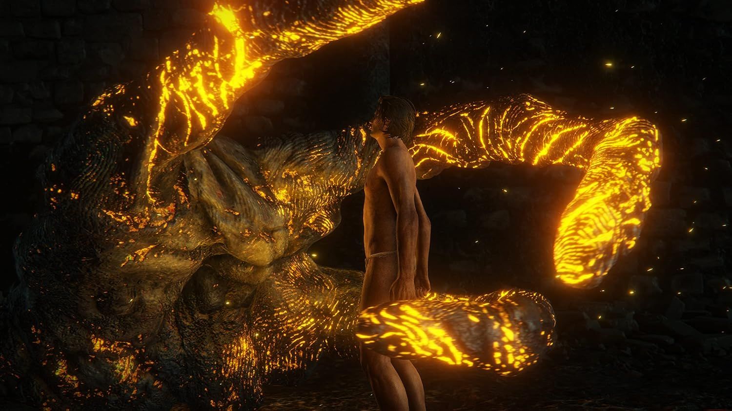 Showcases the product in a dramatic, immersive fantasy setting to convey the visual quality and atmospheric experience of the game.