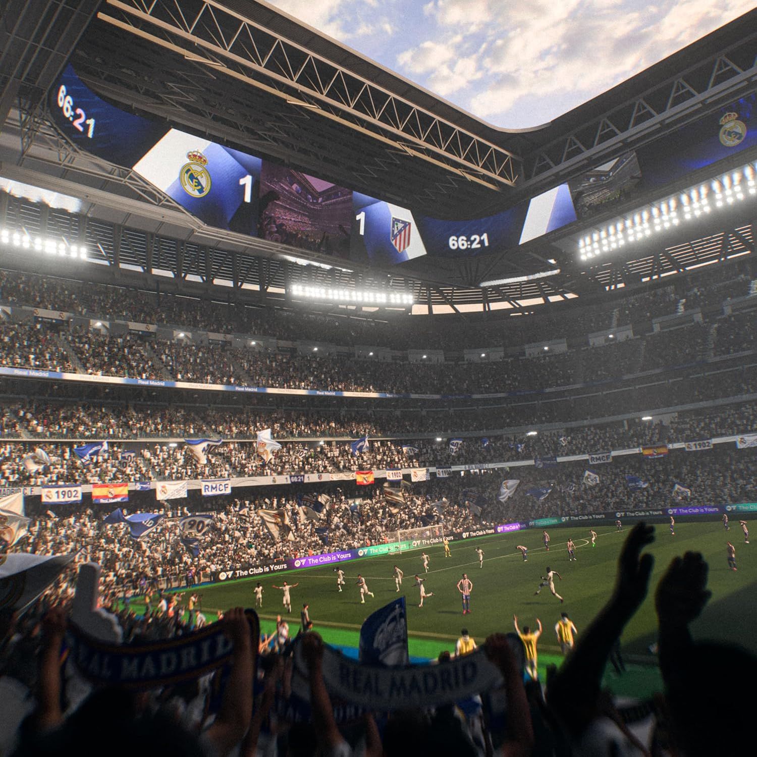 Provides authentic user-generated content showing the product (likely a sports streaming service, ticket platform, or sports-related product) in real-world use at a live stadium event, building…