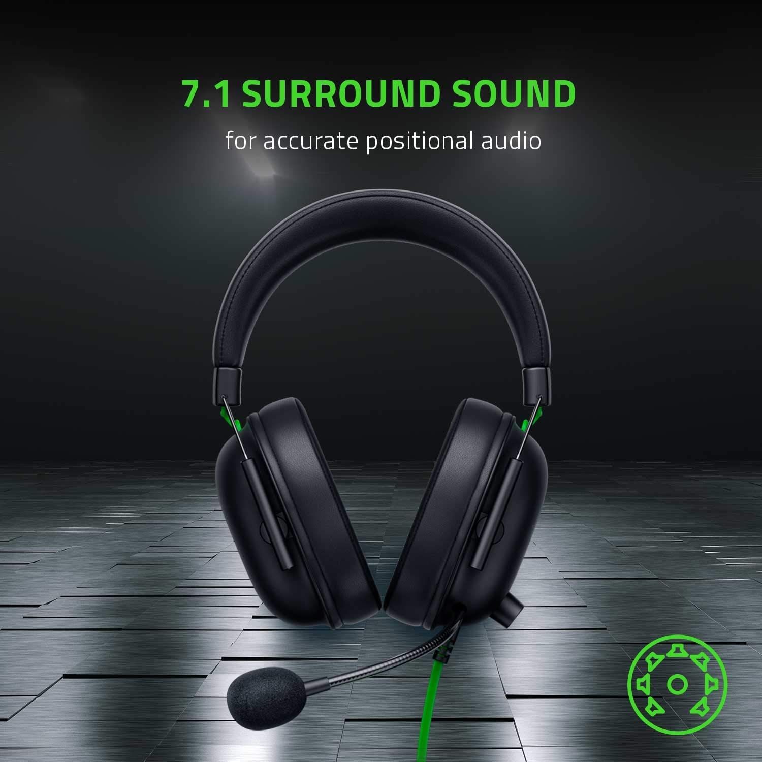 Highlights the product's 7.1 surround sound capability to communicate superior audio quality and immersive positional audio for gaming or entertainment. Emphasizes the benefit of precise directional…