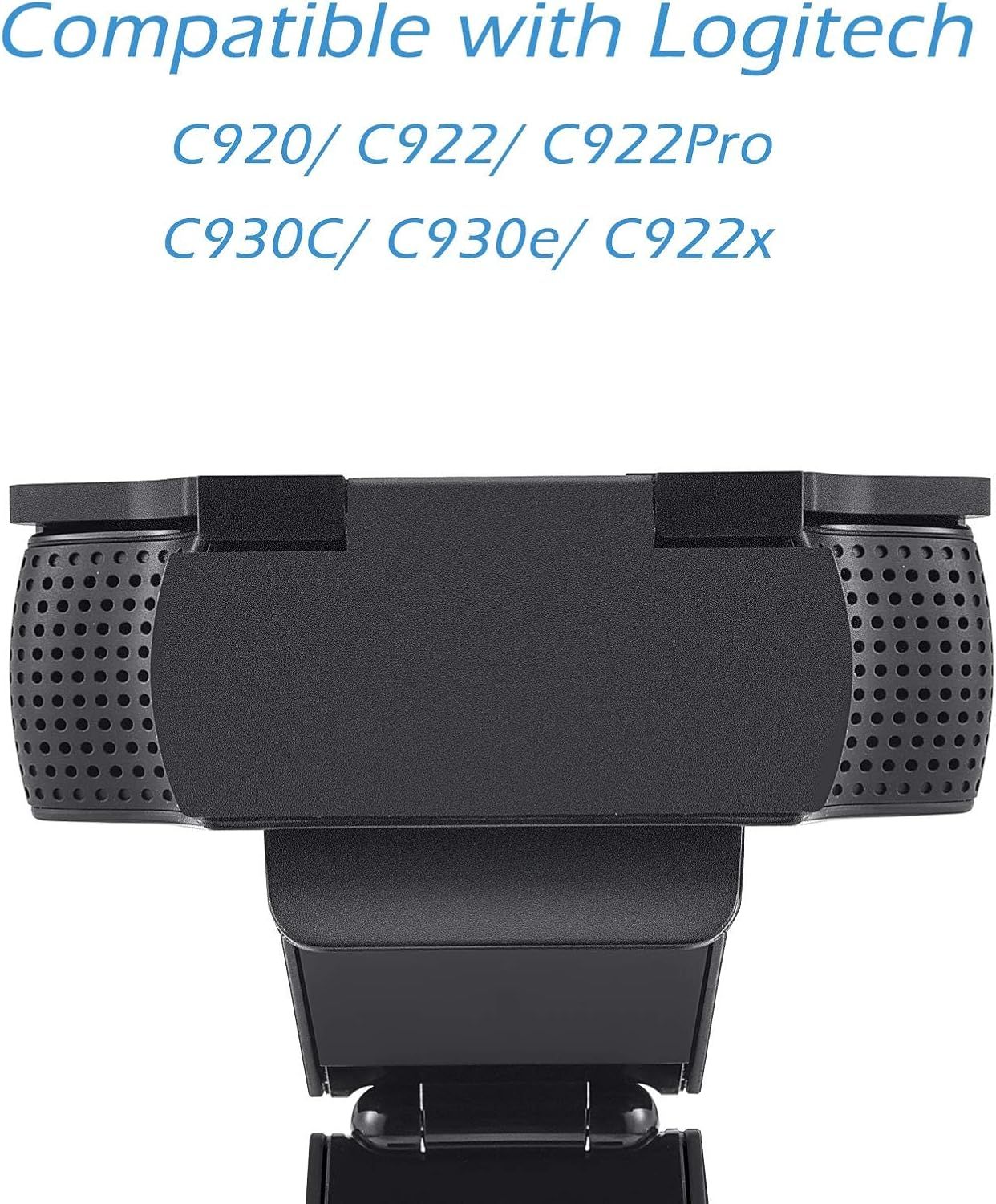 Communicates which specific Logitech webcam models this product is compatible with, reassuring shoppers that it will work with their existing equipment.