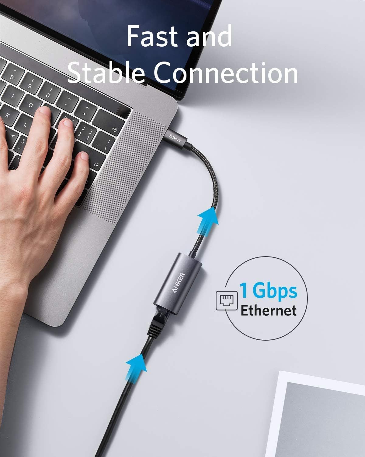 Communicates the fast and stable connection performance of the adapter with a quantifiable speed metric (1 Gbps) to reassure shoppers of reliable, high-speed Ethernet connectivity. Highlights the…