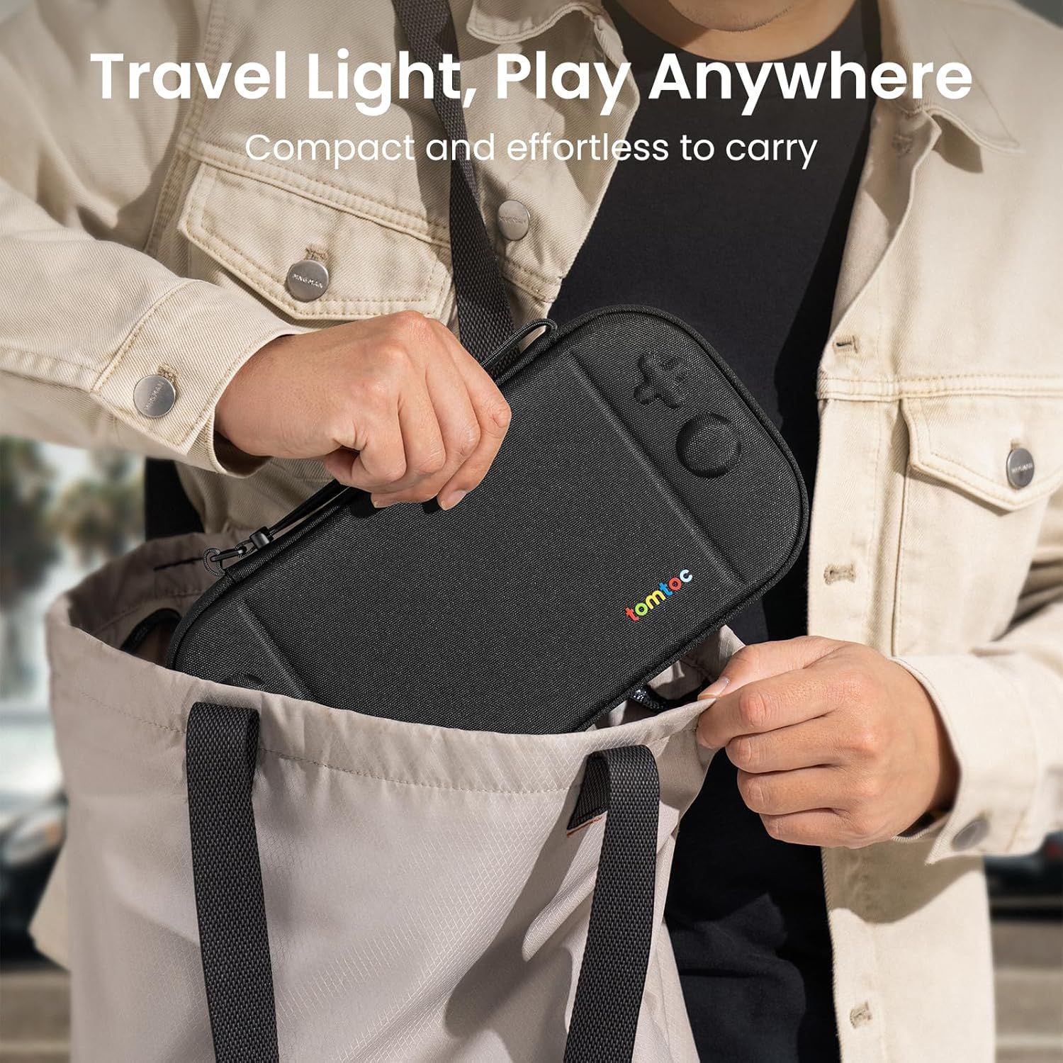 Demonstrates that the product is lightweight and compact, making it easy to carry and ideal for travel or on-the-go use.