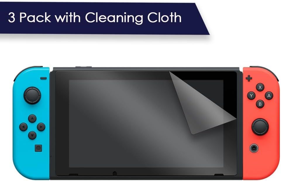 Communicates that the purchase includes three screen protectors plus a cleaning cloth, reassuring shoppers about the value and convenience of the bundle.