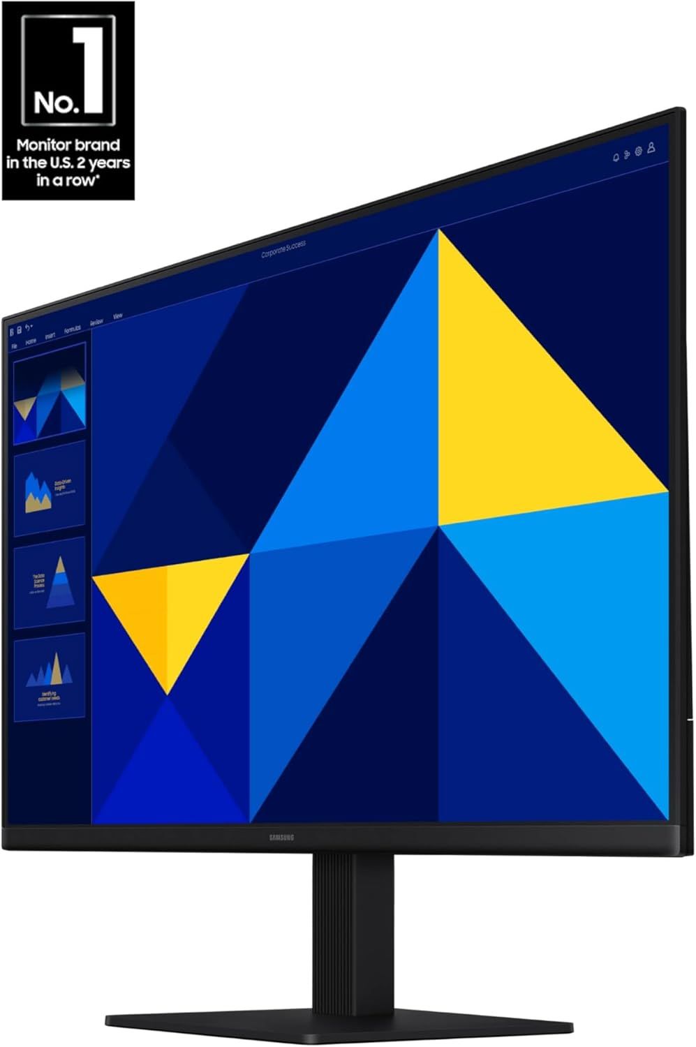 Communicates brand credibility and market dominance by highlighting that this is the #1 monitor brand in the U.S. for 2 consecutive years, building trust and reassuring shoppers of the brand's…