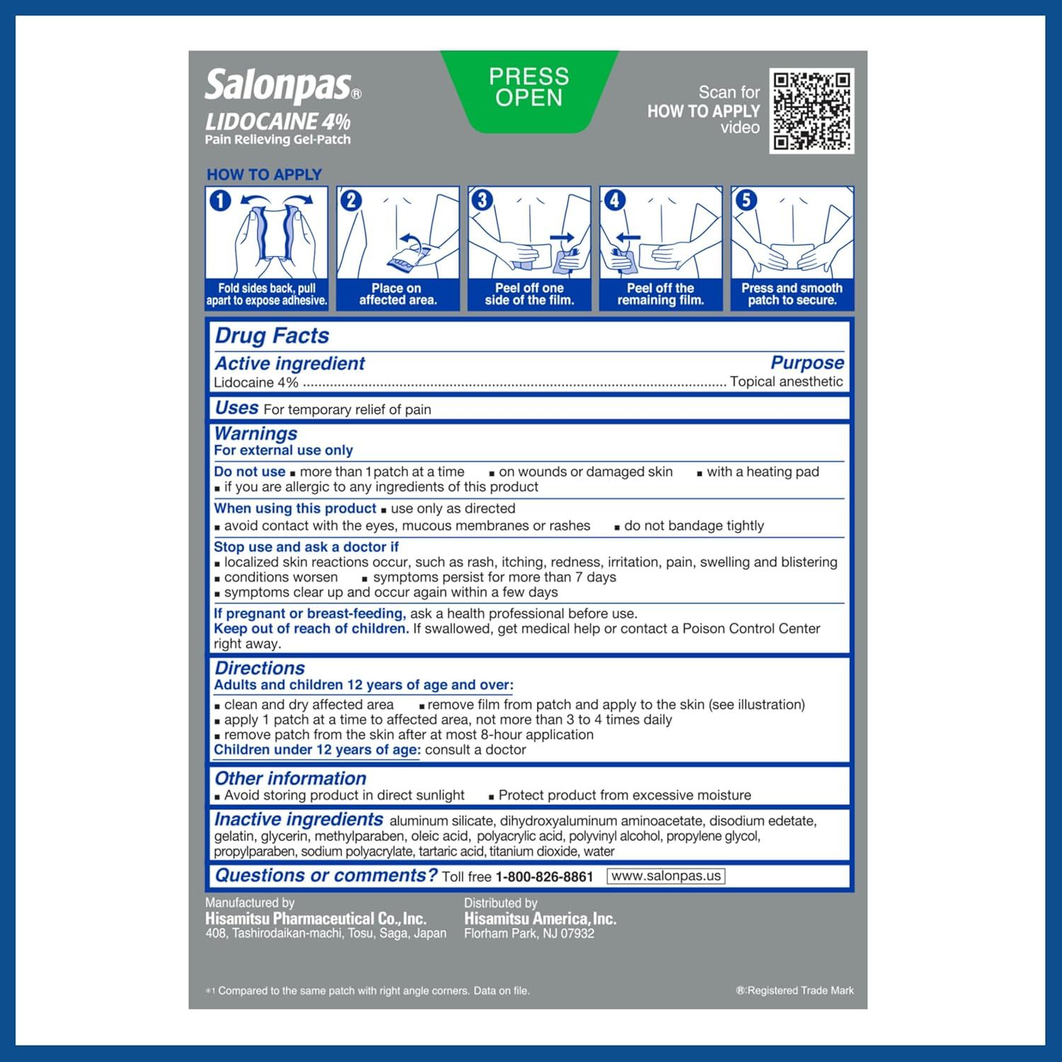 Provides clear step-by-step visual instructions on how to properly apply the pain-relieving gel patch, ensuring correct usage and maximum effectiveness.