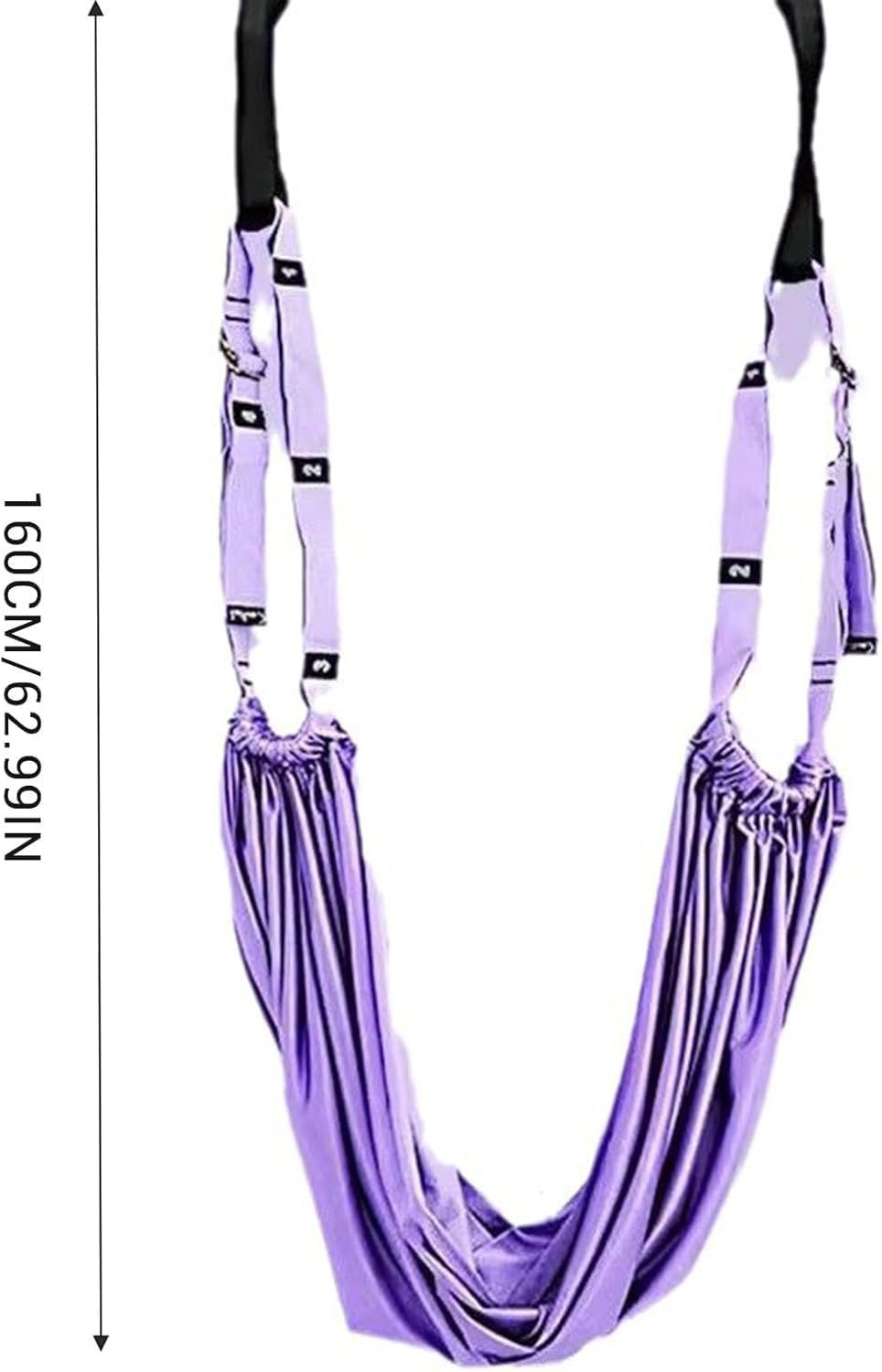 Communicates the exact length of the aerial yoga hammock (160cm/62.99in) to help shoppers understand the physical dimensions and ensure it fits their space…
