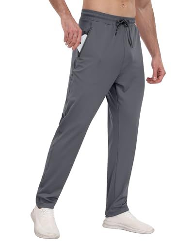 Provides a clean, distraction-free view of the product (athletic pants) to help shoppers see the fit, color, and style clearly.