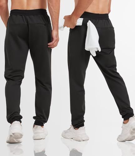 Demonstrates the functional pocket design of the pants, showing shoppers where they can store items like phones or towels during workouts or daily wear.