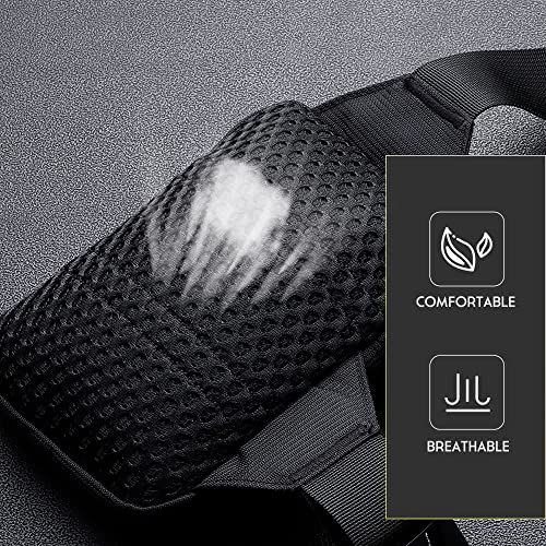 Communicates two distinct material benefits—comfort and breathability—to reassure shoppers that the product is designed for extended wear and ventilation.