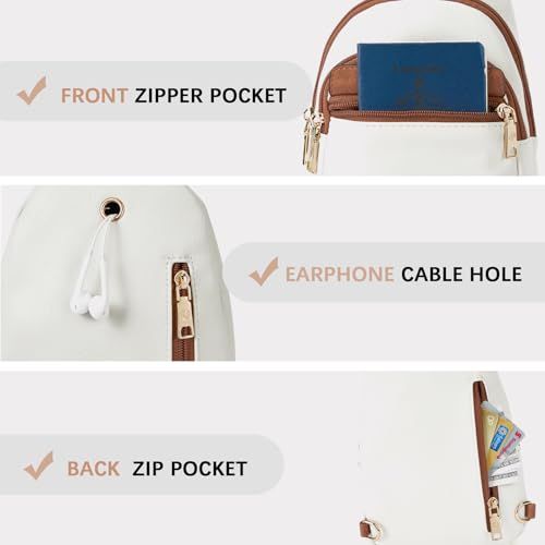 This image breaks down the bag's key functional components—front pocket, cable management, and back pocket—to help shoppers understand the product's…