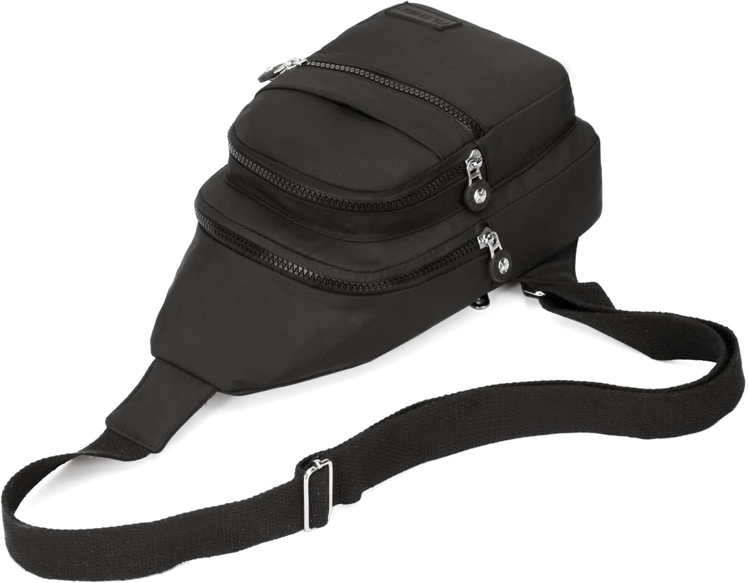Provides a clean, catalog-style view of the product on a white background to show the bag's design, multiple compartments, and adjustable strap without…