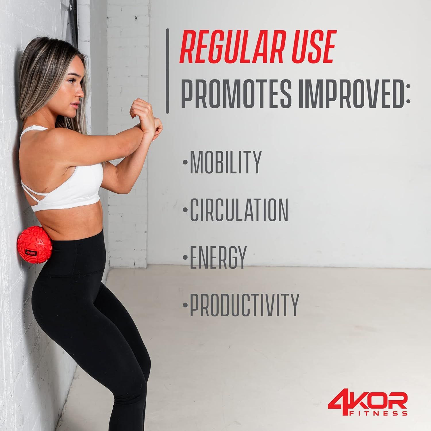 Communicates multiple health and wellness benefits of regular product use, emphasizing improved mobility, circulation, energy, and productivity to motivate…
