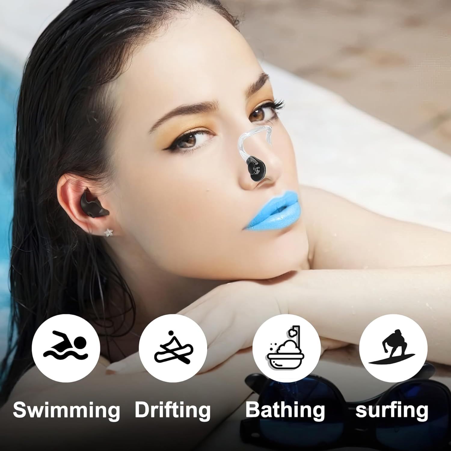 Demonstrates the product's versatility by showing it can be used in multiple water-based activities and environments, reassuring shoppers of its waterproof capability and wide range of applications.
