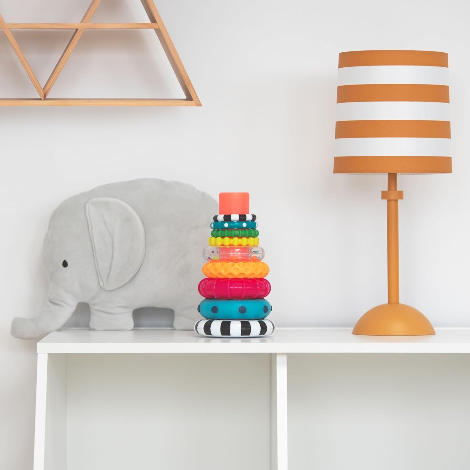 Showcases the product in a real-world nursery or children's room environment to help shoppers visualize how it fits into their home decor and lifestyle.