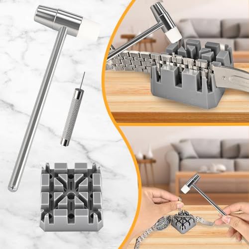 Demonstrates the product's versatility by showing multiple practical applications including storage of the tool and bits, and use for jewelry repair tasks.