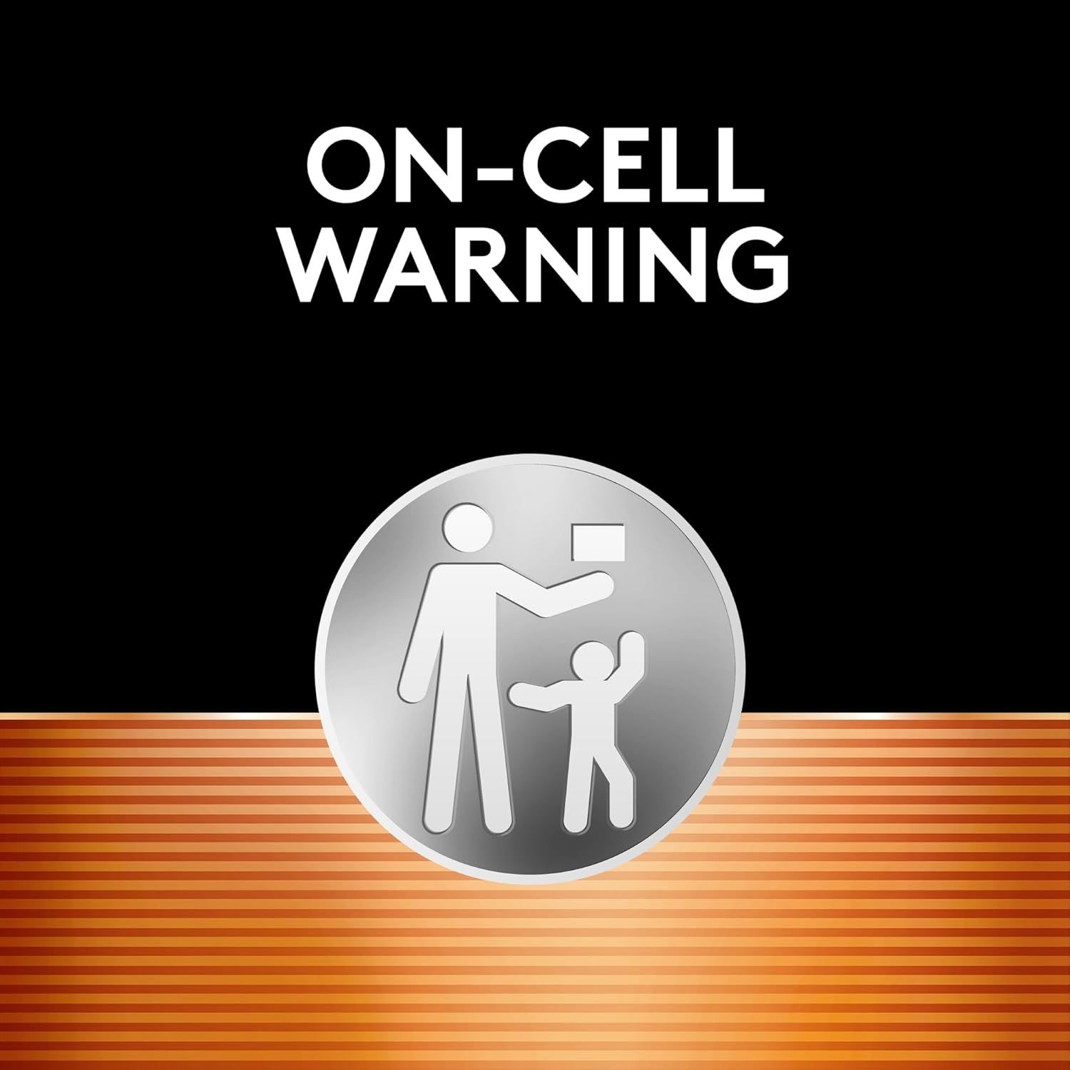 Communicates an important safety warning about on-cell usage, particularly emphasizing parental supervision and child safety to reassure shoppers about responsible product use.
