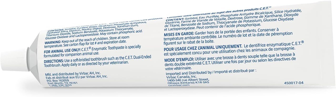Displays the back of the product packaging with ingredient list, usage directions, warnings, and manufacturer information for regulatory compliance and consumer information.