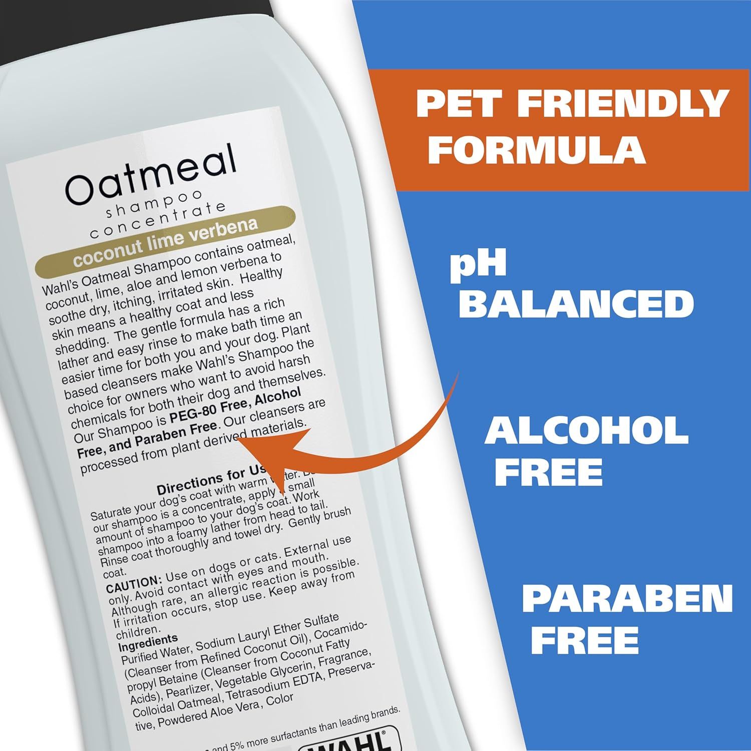 Communicates multiple safety and formulation benefits to reassure pet owners that the shampoo is gentle, safe, and free from harsh chemicals.