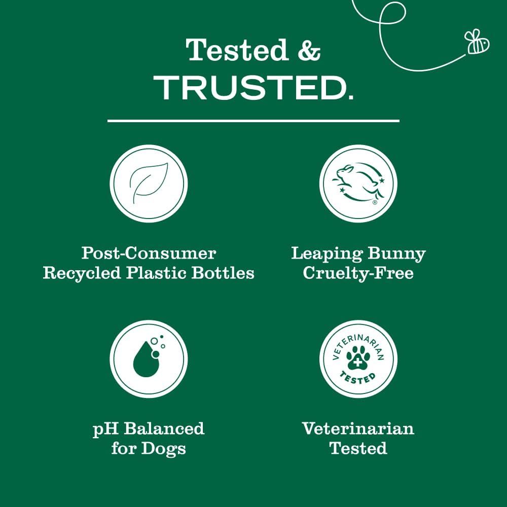 Communicates the product's environmental responsibility and safety credentials to reassure shoppers that it's eco-friendly, ethically made, and safe for pets. Highlights multiple distinct benefits…