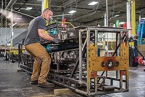 Demonstrates the product being used in a real-world industrial/warehouse environment to show its practical application and build credibility with professional…