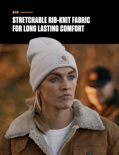 Communicates the material quality and comfort benefit of the beanie to reassure shoppers that it's comfortable and durable for extended wear.