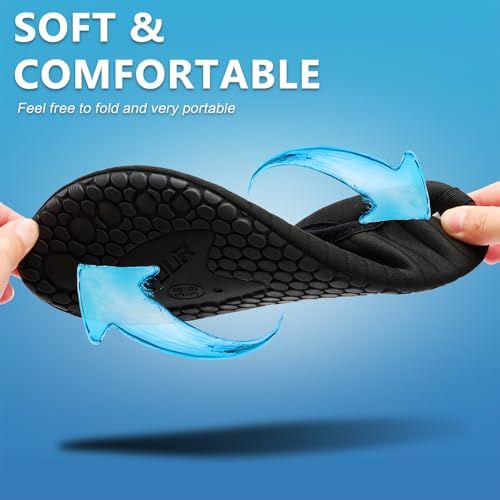 Communicates that the product is soft, flexible, and easy to fold for portability, reassuring shoppers about comfort and convenience.