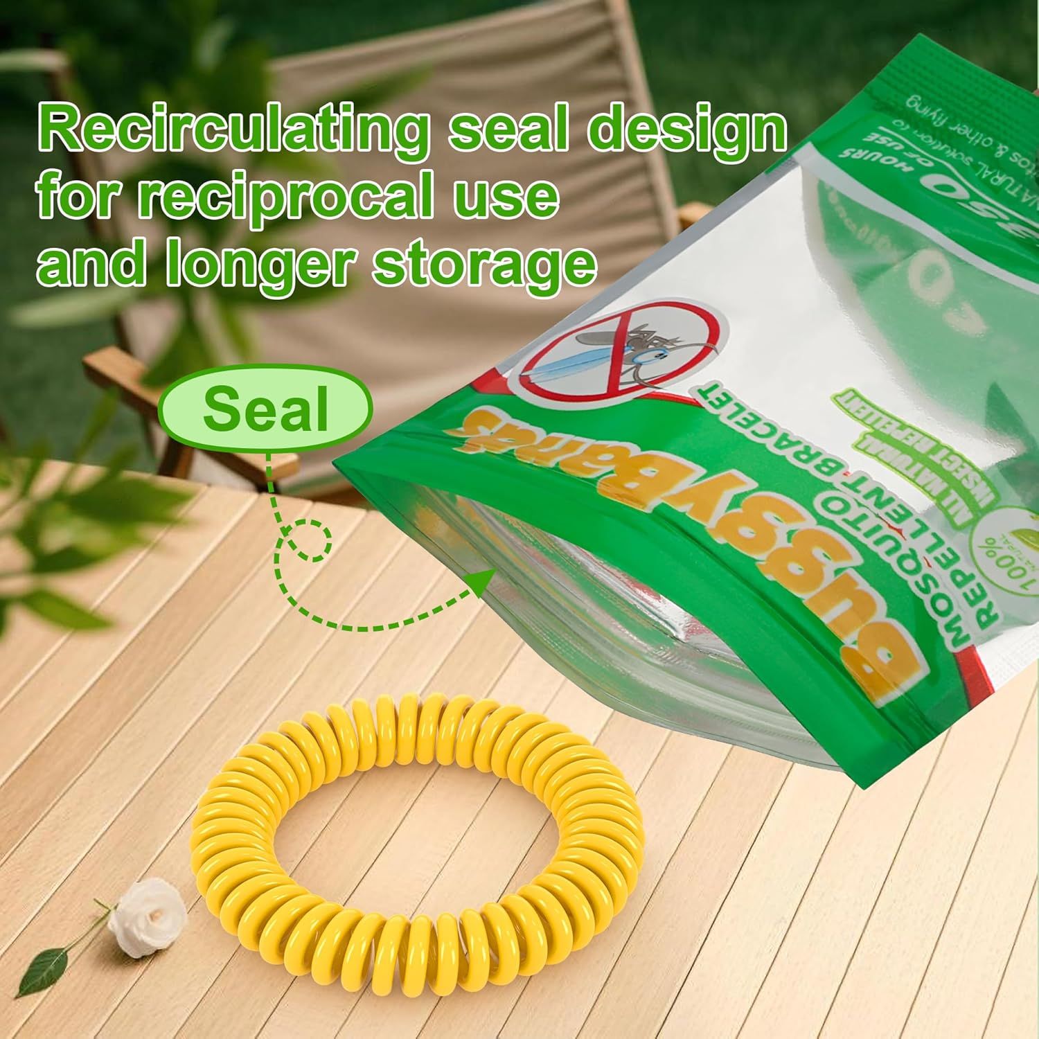 Highlights the specific seal feature of the packaging that enables reciprocal use and longer storage, pointing out a key structural component that delivers freshness and convenience. Communicates…