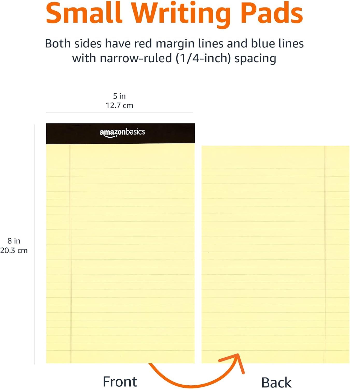 Communicates the exact physical size of the writing pads (5 x 8 inches) to help shoppers understand the product's dimensions before purchase. Highlights the…