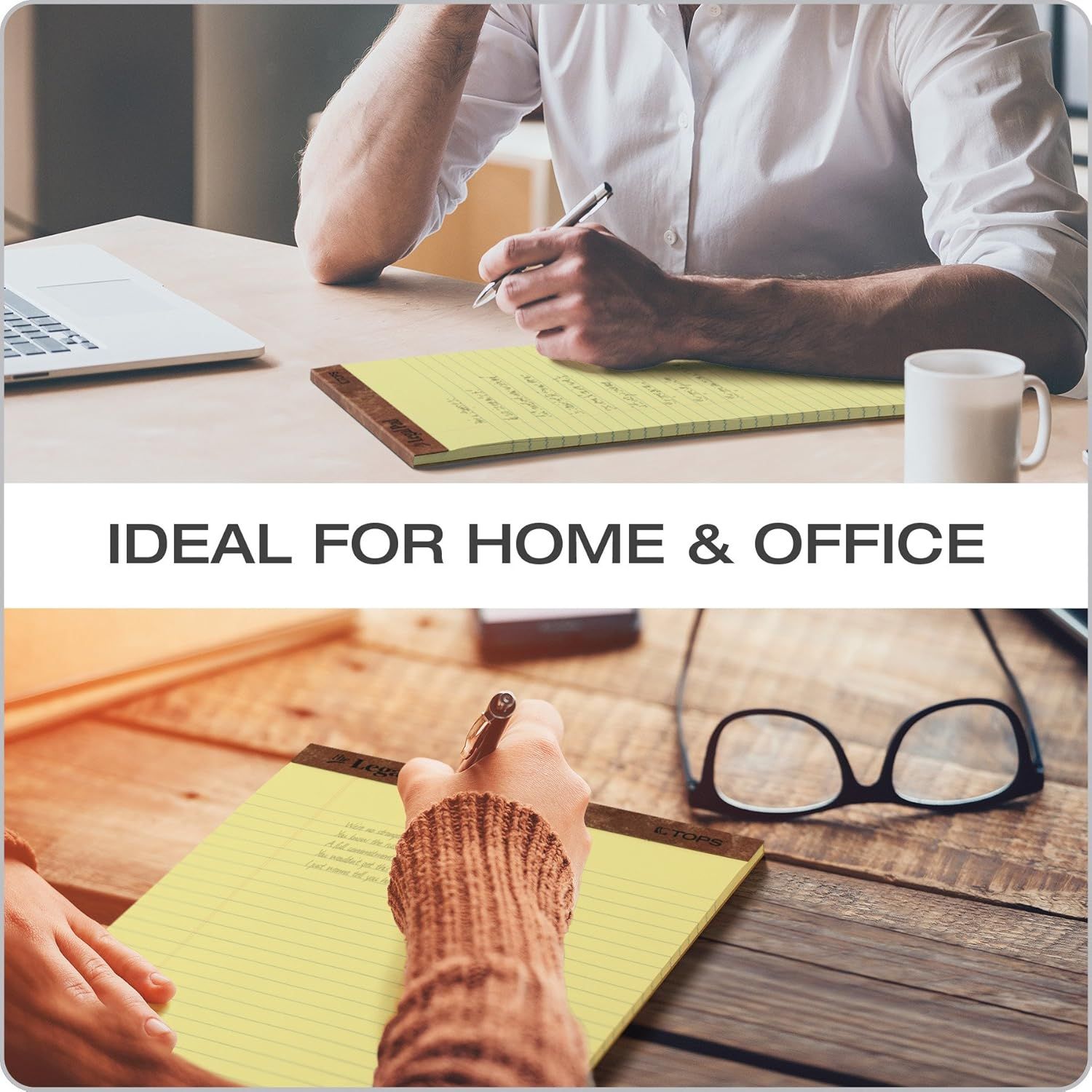 Demonstrates the product's versatility by showing it being used in multiple real-world environments (home office and traditional office settings), reassuring…