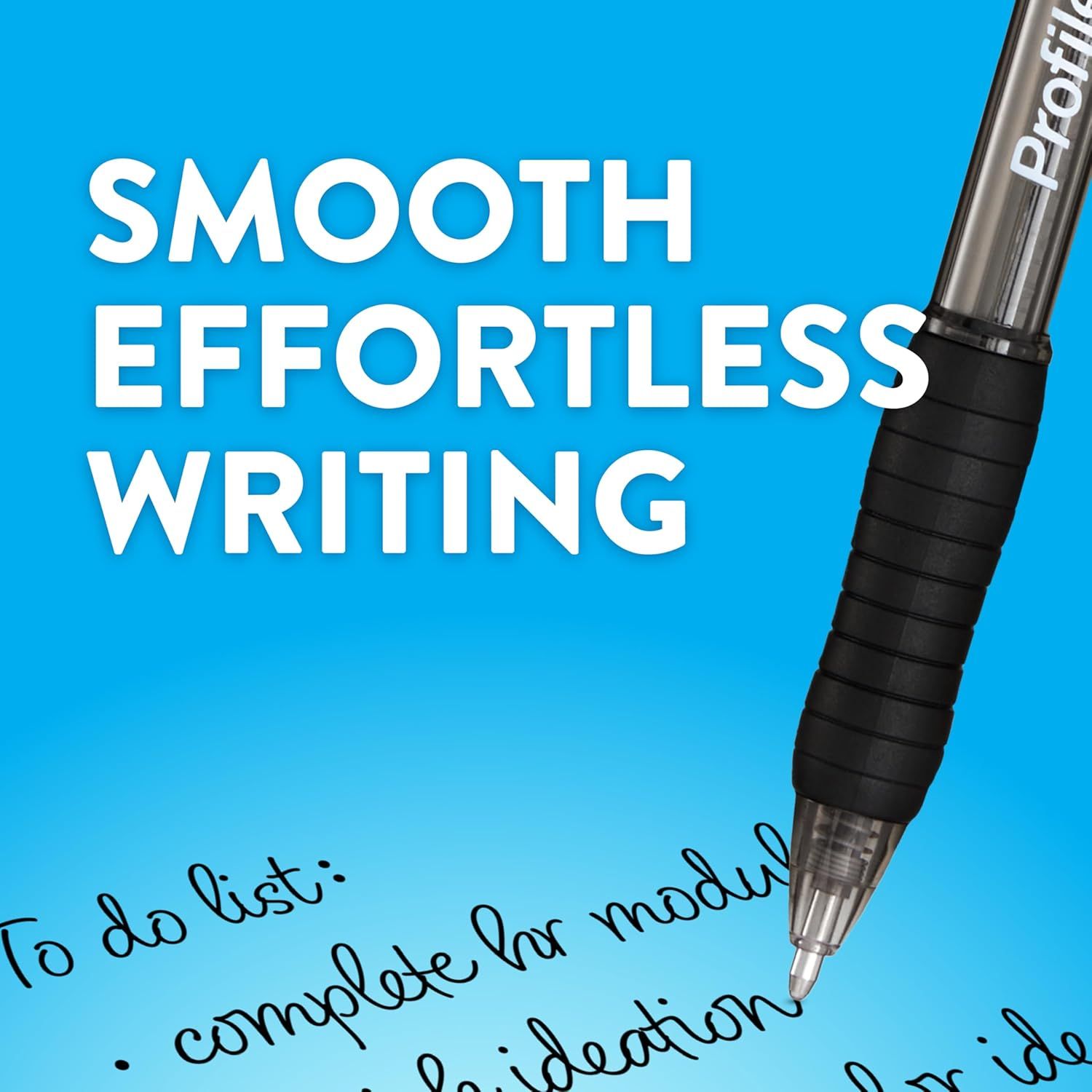 Highlights the pen's smooth writing performance and ease of use, reassuring shoppers that the product delivers a comfortable, effortless writing experience.