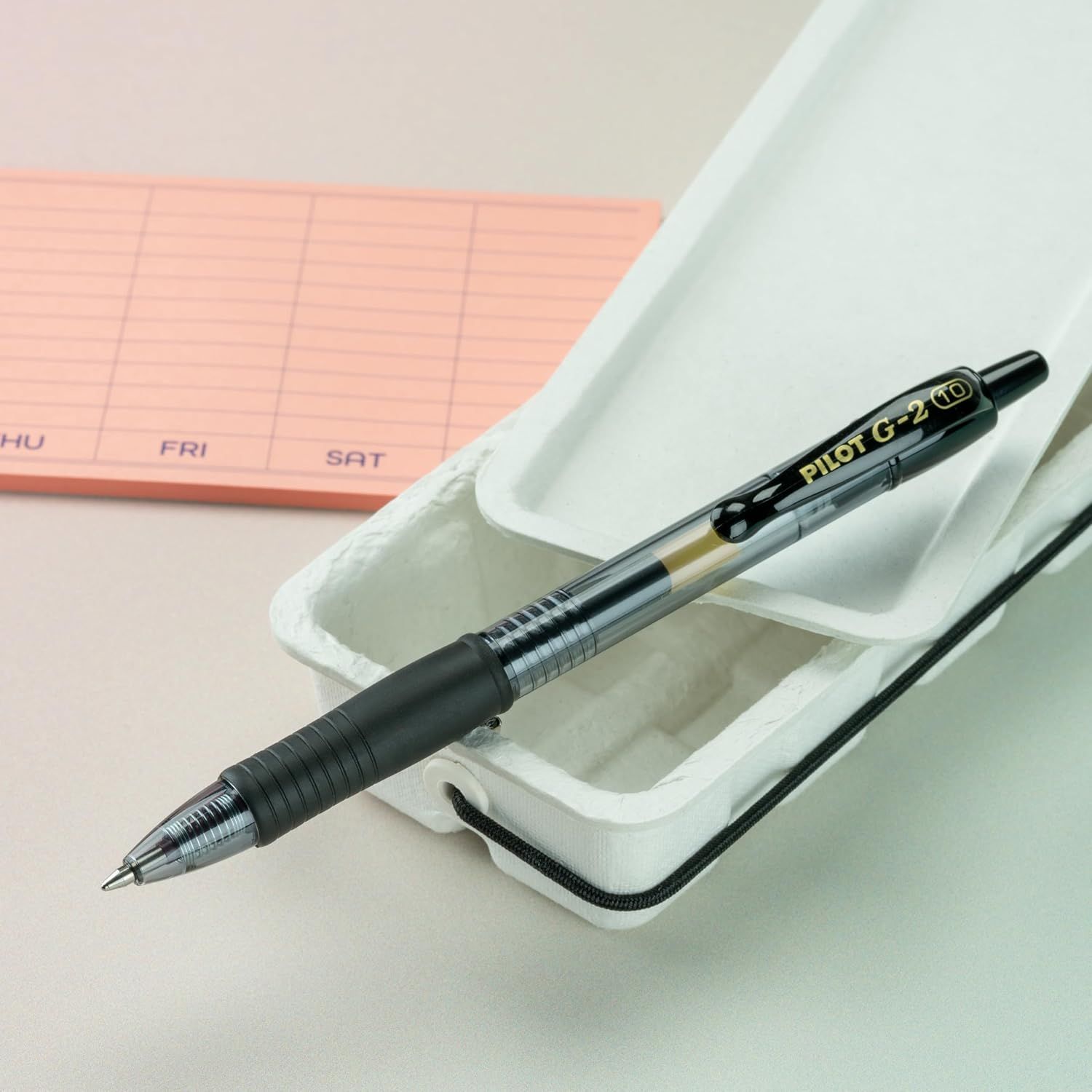 Shows the pen in a natural office or desk environment to help shoppers visualize the product in everyday use.