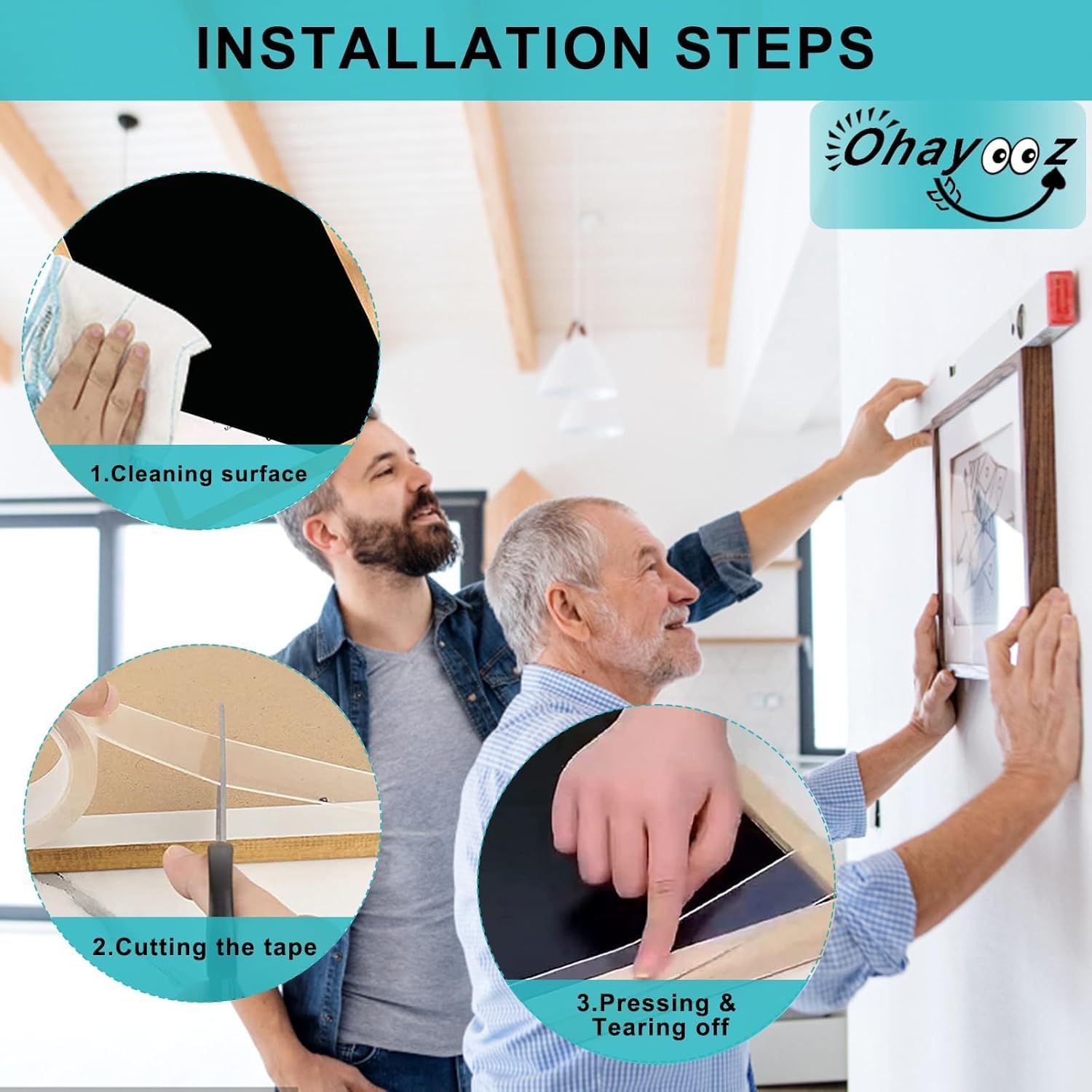 Demonstrates the step-by-step installation process for the product, showing shoppers that setup is straightforward and manageable with clear visual…