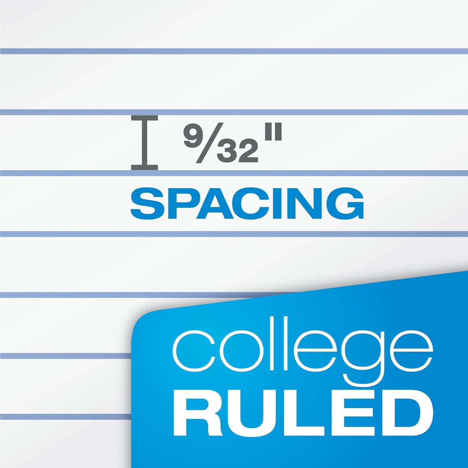 Communicates the exact spacing measurement between ruled lines to help shoppers understand the paper format and ensure it meets their writing or…