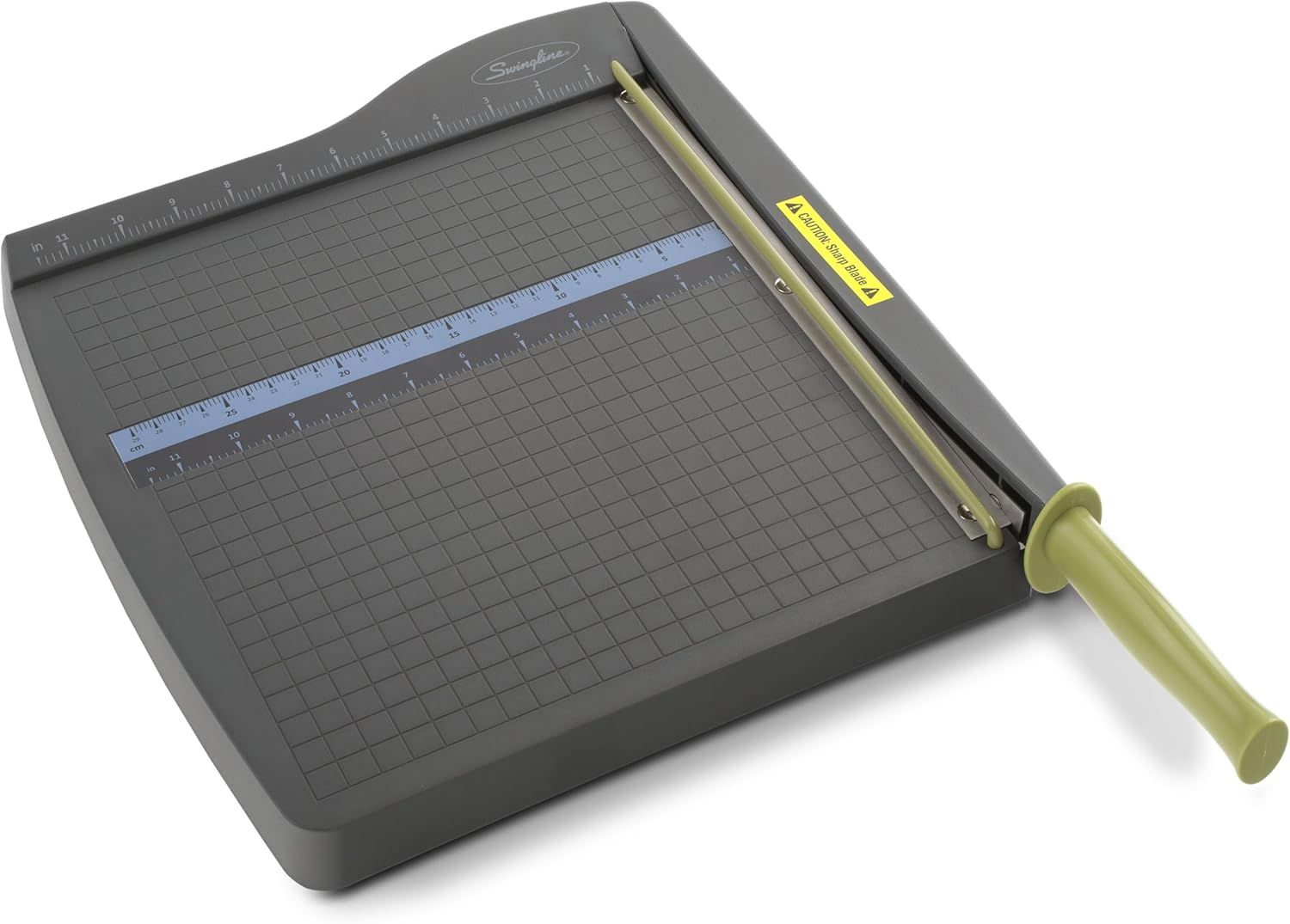Provides a clean, catalog-style view of the paper trimmer product to show its physical appearance and design without distractions.