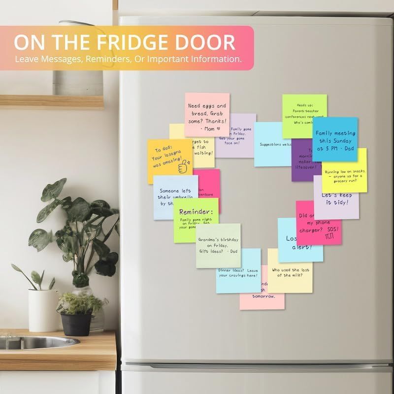 Demonstrates the various ways the product can be used in a household setting—leaving reminders, messages, shopping lists, event notifications, and family communications—to show its versatility as a…