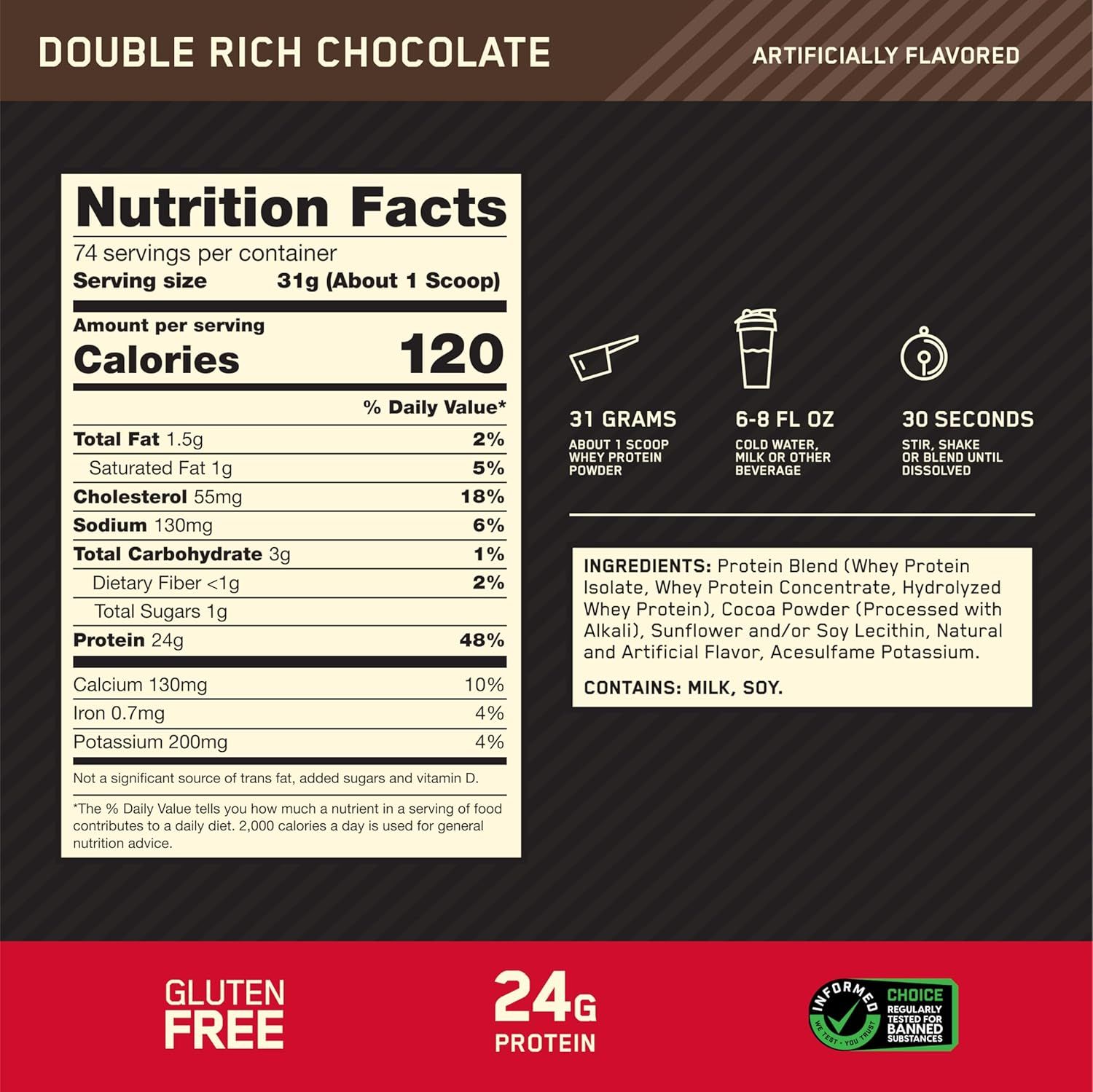 Provides clear step-by-step instructions on how to prepare the protein powder, including the amount to use, liquid volume, and mixing time to help shoppers understand proper usage. Highlights…