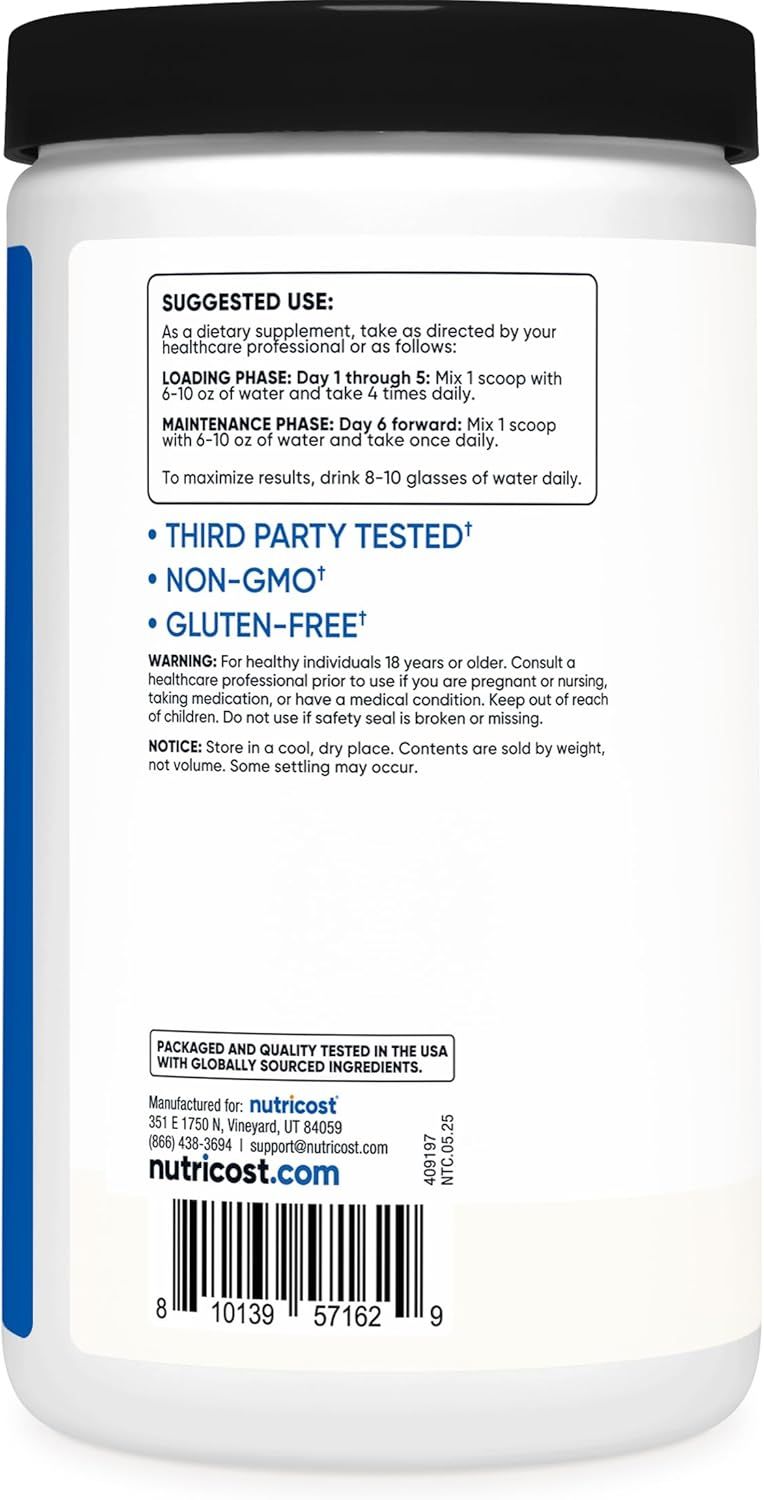 Provides clear step-by-step instructions on how to use the supplement, including loading and maintenance phases, to help shoppers understand proper usage and maximize results. Communicates product…