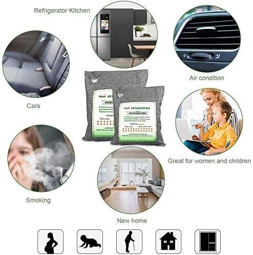 Demonstrates the versatility of the air purifying product by showing multiple environments and scenarios where it can be effectively used, from vehicles to homes to various rooms.