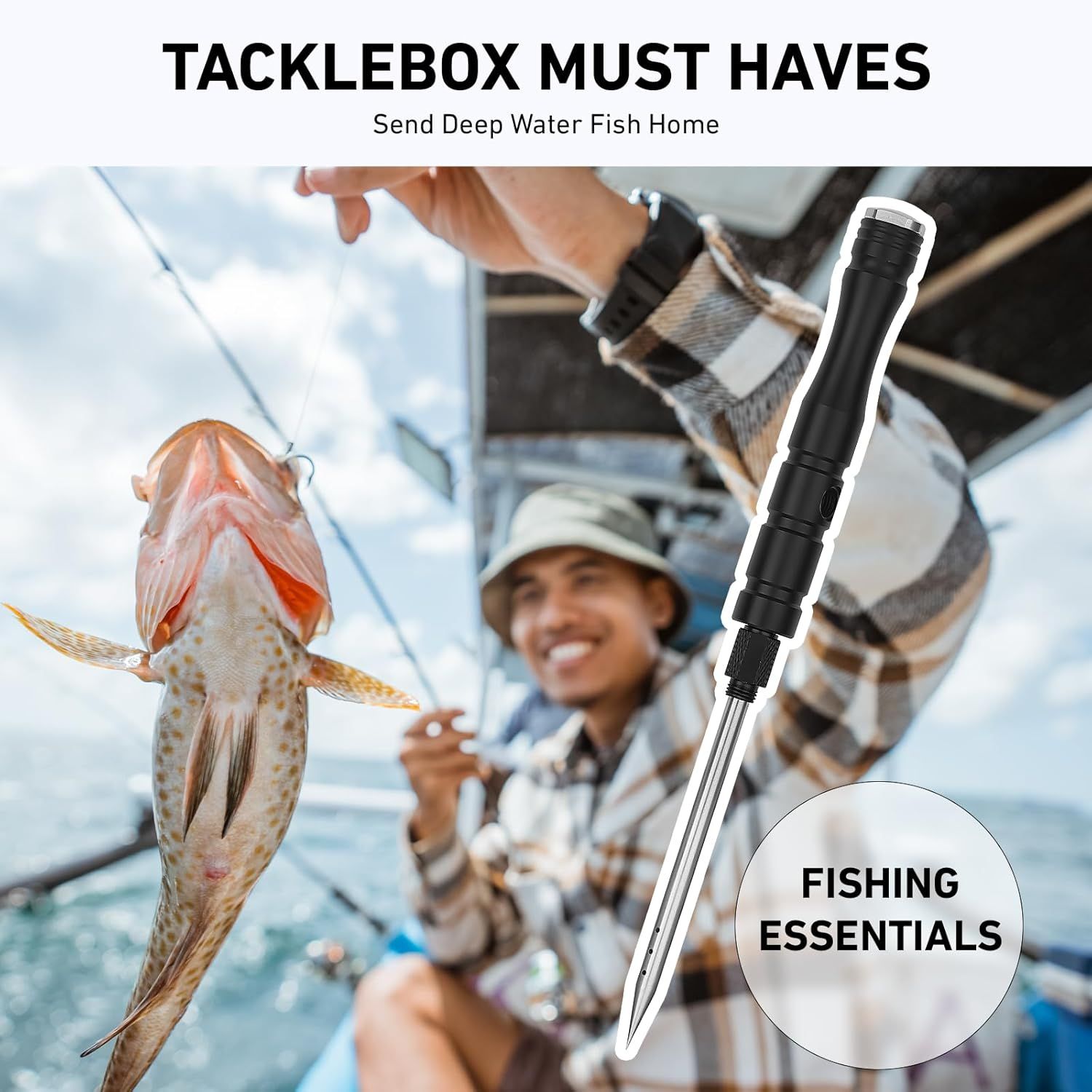 Positions the product as a must-have fishing tool for deep water fishing, emphasizing its essential role in helping anglers successfully catch fish.