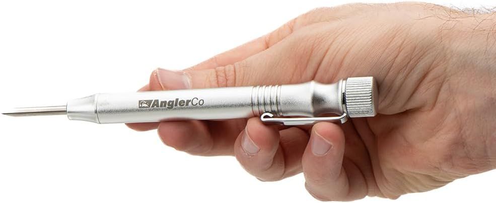 Shows the product being held in a natural grip to help shoppers visualize the size, ergonomics, and how it feels to use.